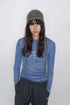 Merbeau × Cycle HANDMADE SPIRAL WINTER BONNET -GRAYISH KHAKI- *Last1